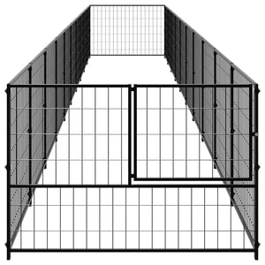 Hundezwinger Schwarz 10 m² Stahl