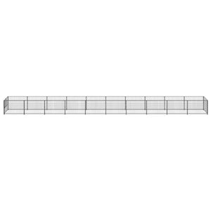 Hundezwinger Schwarz 10 m² Stahl