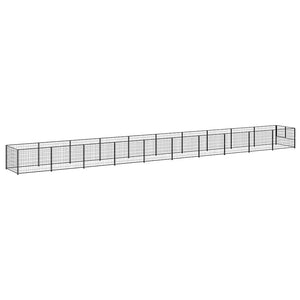 Hundezwinger Schwarz 10 m² Stahl