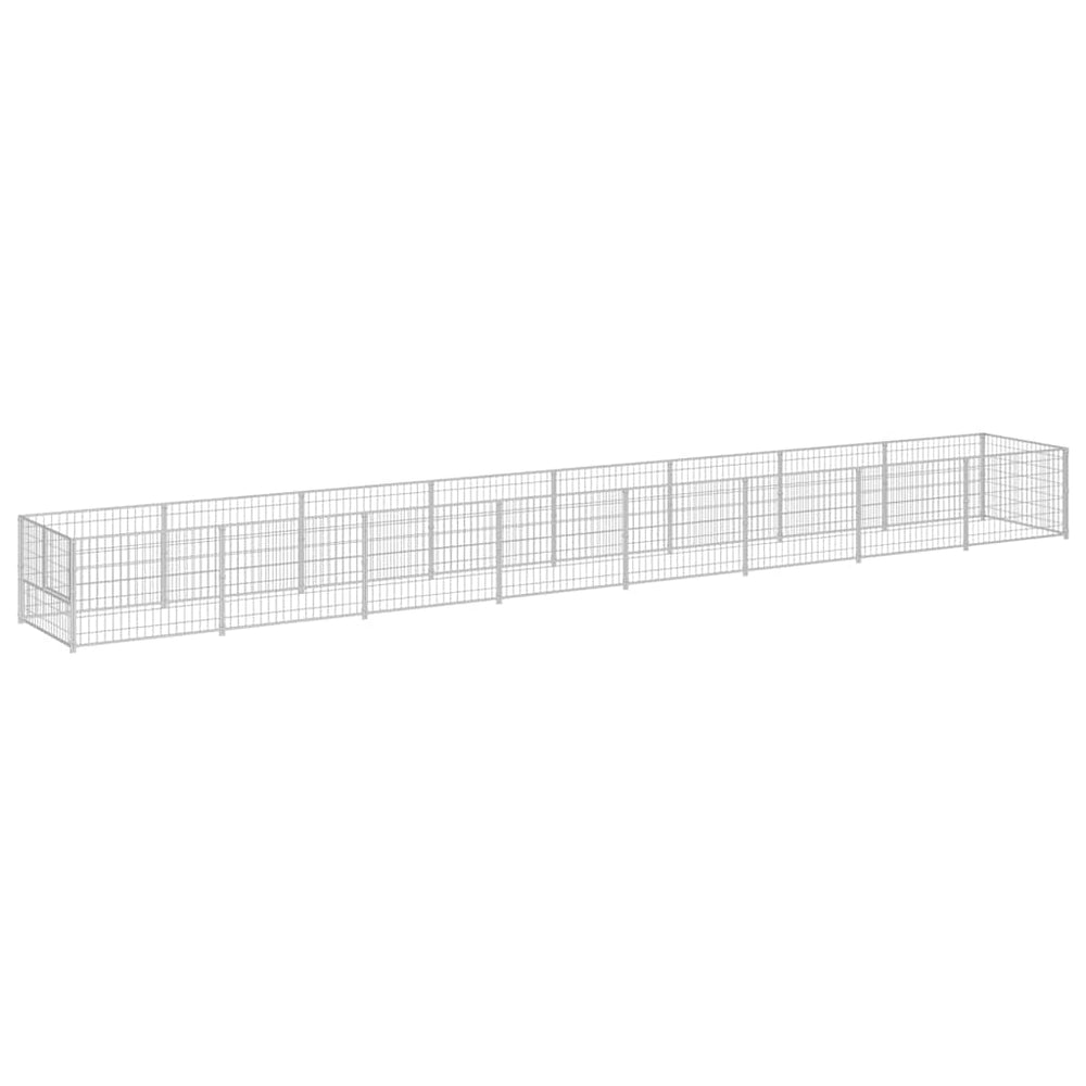 Hundezwinger Silbern 8 m² Stahl
