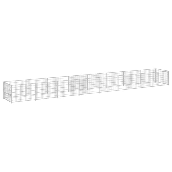 Hundezwinger Silbern 8 m² Stahl