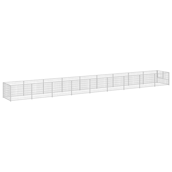 Hundezwinger Silbern 9 m² Stahl