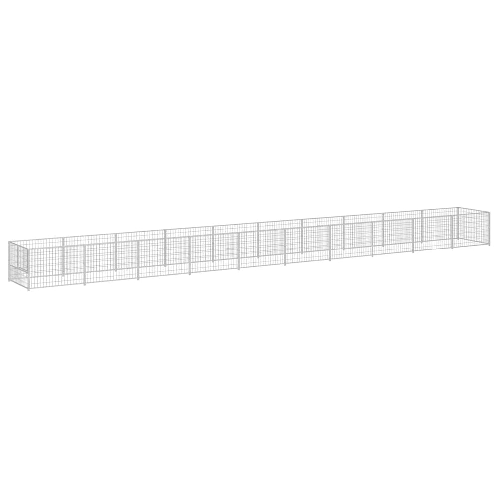 Hundezwinger Silbern 10 m² Stahl