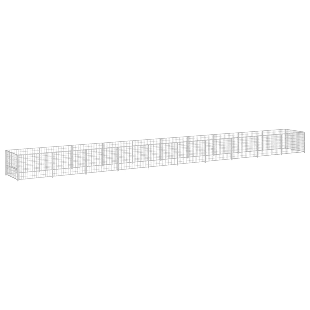 Hundezwinger Silbern 10 m² Stahl