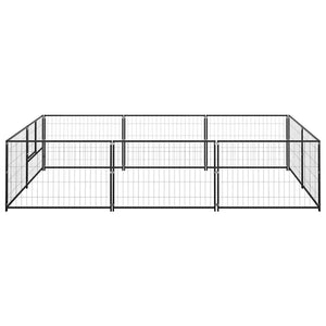 Hundezwinger Schwarz 6 m² Stahl