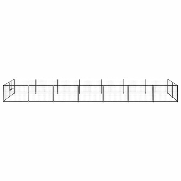Hundezwinger Schwarz 14 m² Stahl