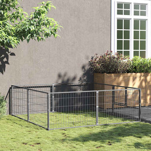 Hundezwinger Silbern 4 m² Stahl