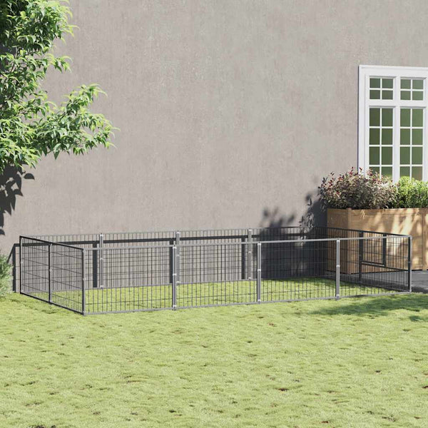 Hundezwinger Silbern 8 m² Stahl