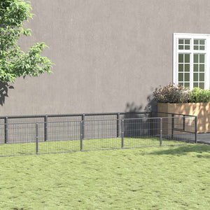 Hundezwinger Silbern 18 m² Stahl