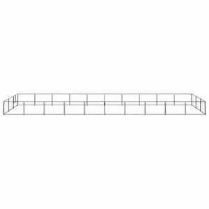 Hundezwinger Schwarz 30 m² Stahl