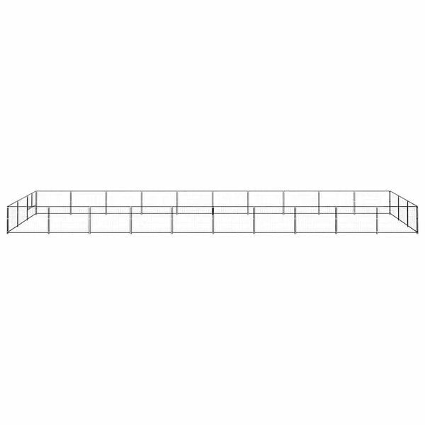 Hundezwinger Schwarz 30 m² Stahl