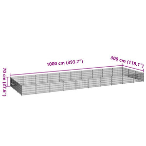 Hundezwinger Schwarz 30 m² Stahl