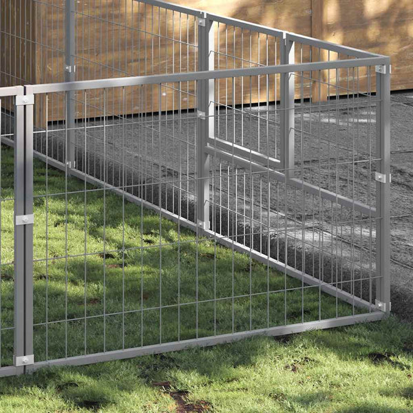 Hundezwinger Silbern 12 m² Stahl