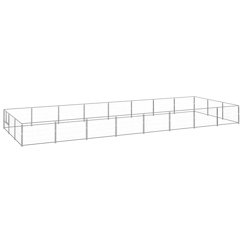 Hundezwinger Silbern 24 m² Stahl