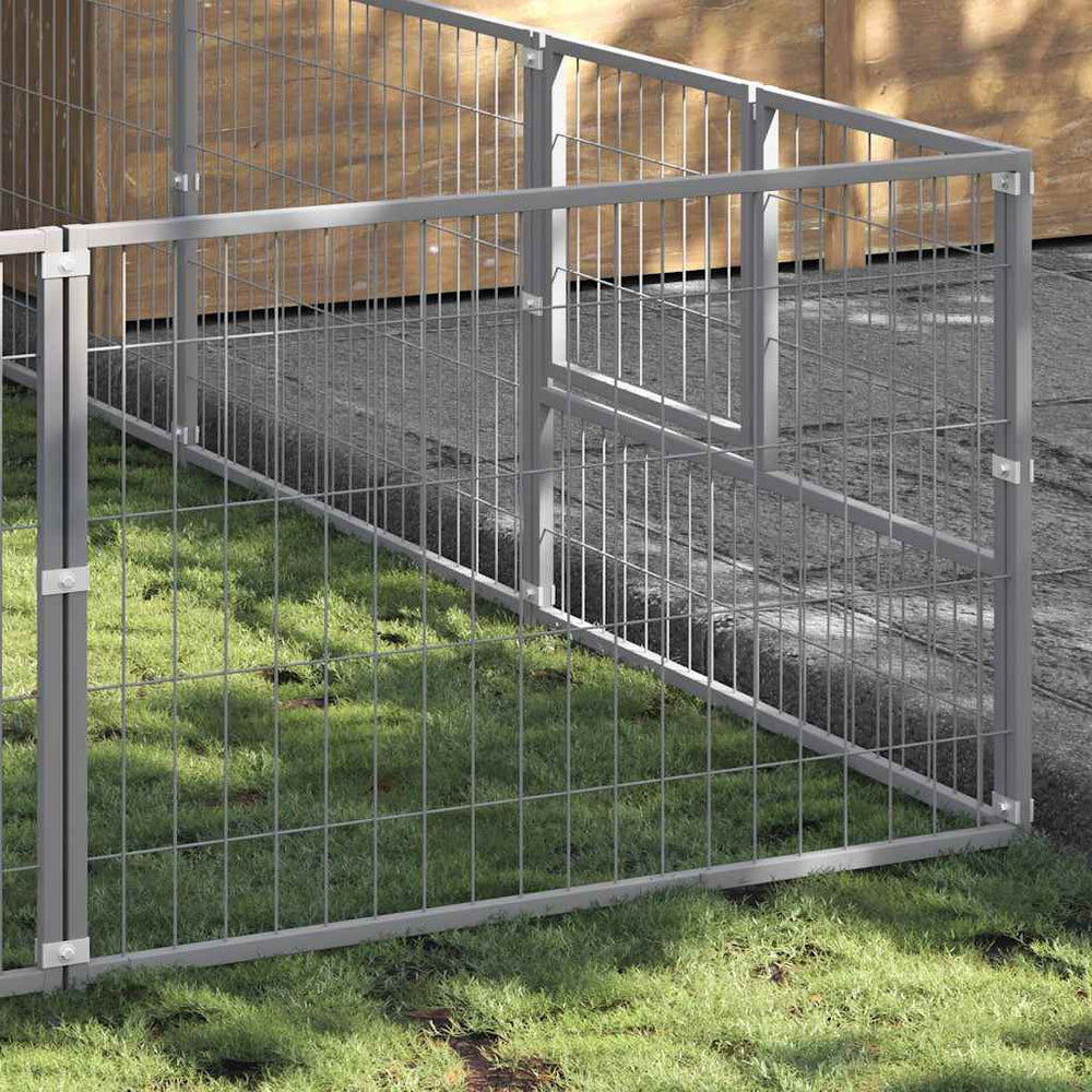 Hundezwinger Silbern 24 m² Stahl