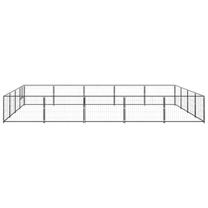 Hundezwinger Schwarz 20 m² Stahl