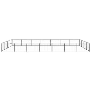 Hundezwinger Schwarz 28 m² Stahl