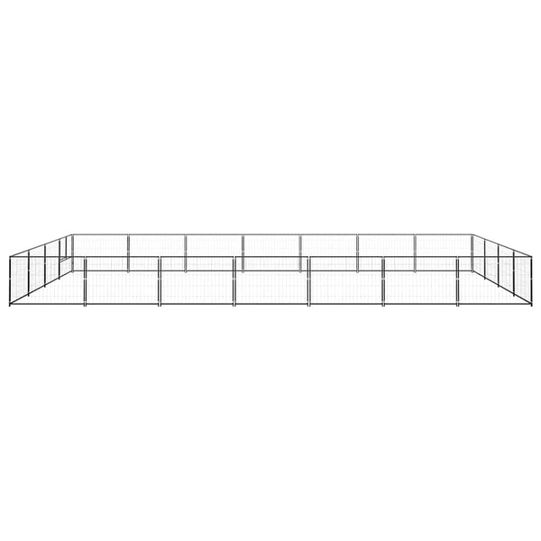 Hundezwinger Schwarz 28 m² Stahl