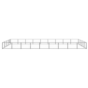 Hundezwinger Schwarz 36 m² Stahl