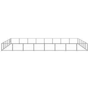 Hundezwinger Schwarz 40 m² Stahl