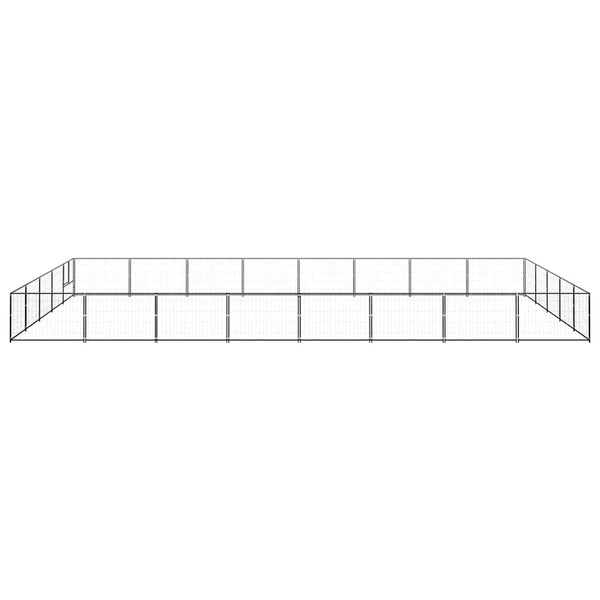 Hundezwinger Schwarz 40 m² Stahl