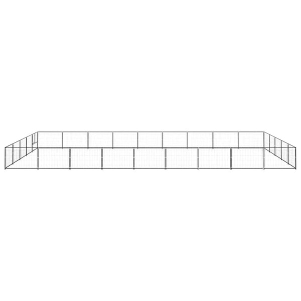 Hundezwinger Schwarz 45 m² Stahl