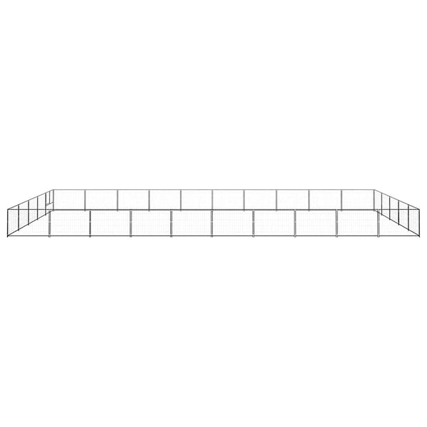 Hundezwinger Schwarz 50 m² Stahl