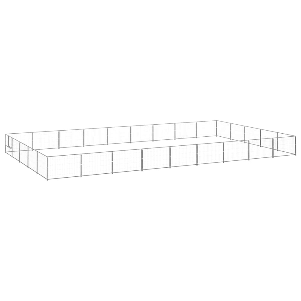Hundezwinger Silbern 45 m² Stahl