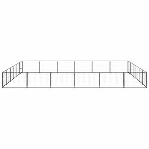 Hundezwinger Schwarz 36 m² Stahl