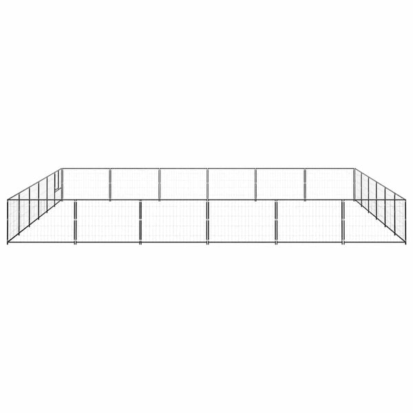 Hundezwinger Schwarz 36 m² Stahl