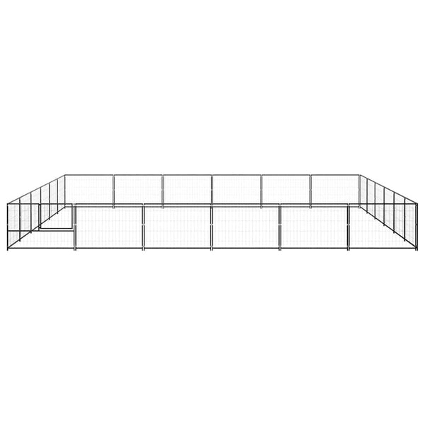 Hundezwinger Schwarz 36 m² Stahl