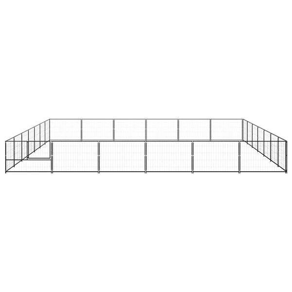 Hundezwinger Schwarz 42 m² Stahl
