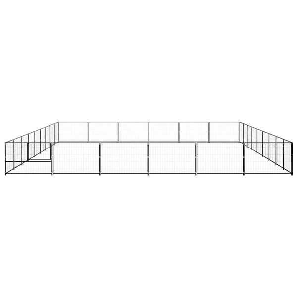 Hundezwinger Schwarz 54 m² Stahl