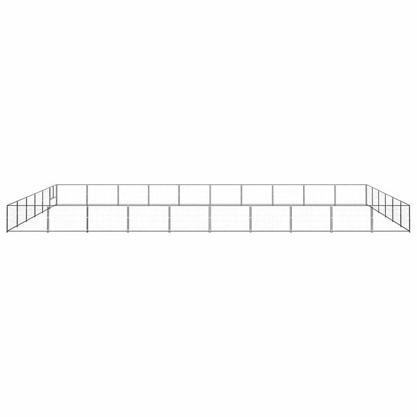 Hundezwinger Schwarz 60 m² Stahl