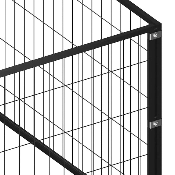 Hundezwinger Schwarz 60 m² Stahl