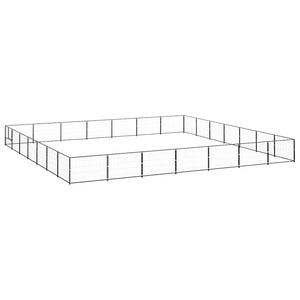 Hundezwinger Schwarz 49 m² Stahl