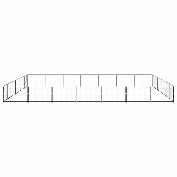 Hundezwinger Schwarz 49 m² Stahl