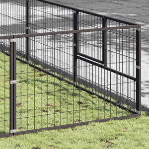 Hundezwinger Schwarz 56 m² Stahl