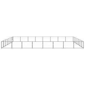 Hundezwinger Schwarz 56 m² Stahl