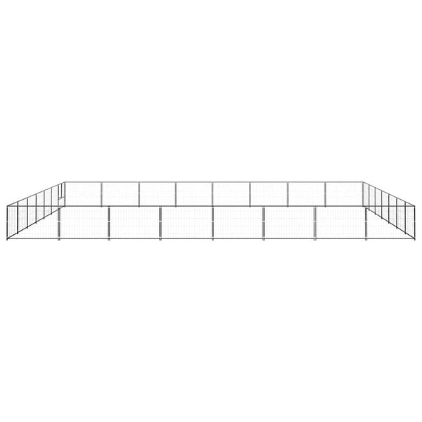 Hundezwinger Schwarz 56 m² Stahl