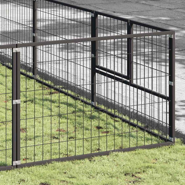 Hundezwinger Schwarz 63 m² Stahl