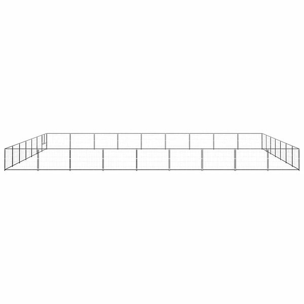 Hundezwinger Schwarz 63 m² Stahl
