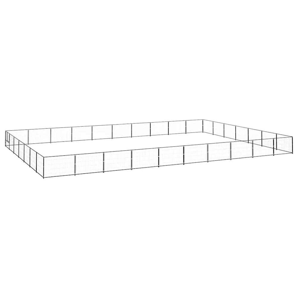 Hundezwinger Schwarz 70 m² Stahl