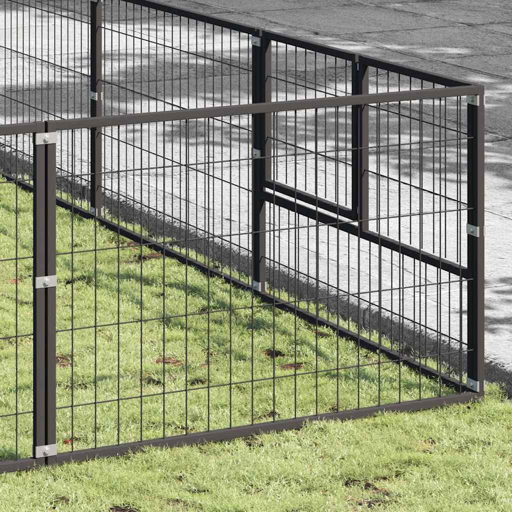 Hundezwinger Schwarz 70 m² Stahl