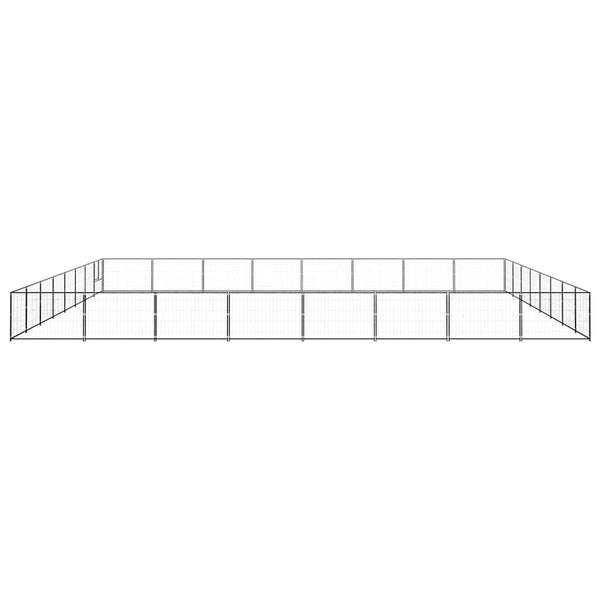 Hundezwinger Schwarz 64 m² Stahl