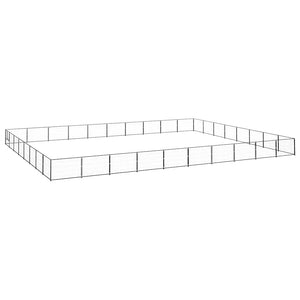 Hundezwinger Schwarz 80 m² Stahl