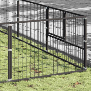 Hundezwinger Schwarz 80 m² Stahl