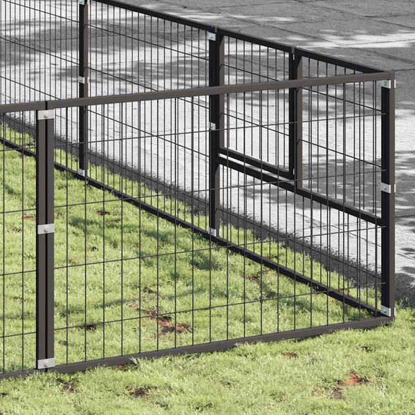 Hundezwinger Schwarz 80 m² Stahl