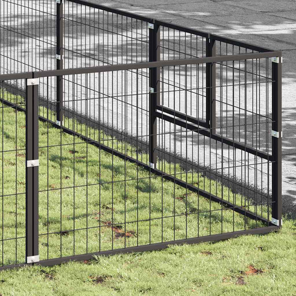 Hundezwinger Schwarz 81 m² Stahl