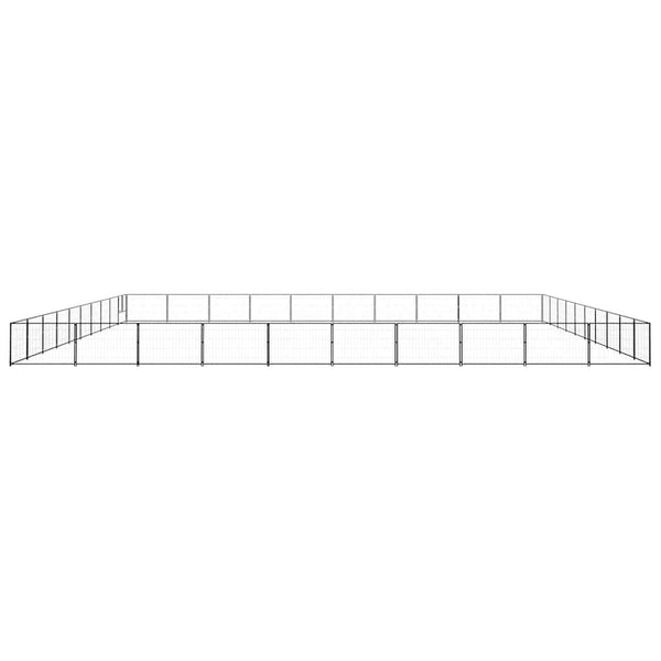Hundezwinger Schwarz 100 m² Stahl